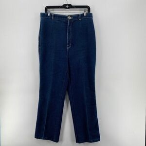 Rebel Jeans Women's 31 High Rise Front Zipper Button Closure Blue Denim Vintage